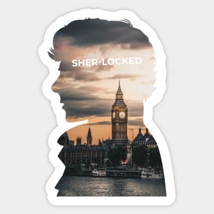 Sherlock Holmes · BBC tv show sherlock - sherlocked Sticker